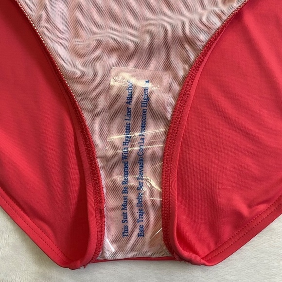 Tommy Bahama Pearl High Neck One-Piece Swimsuit, Coral Coast, Size 14, NWT - Picture 14 of 14